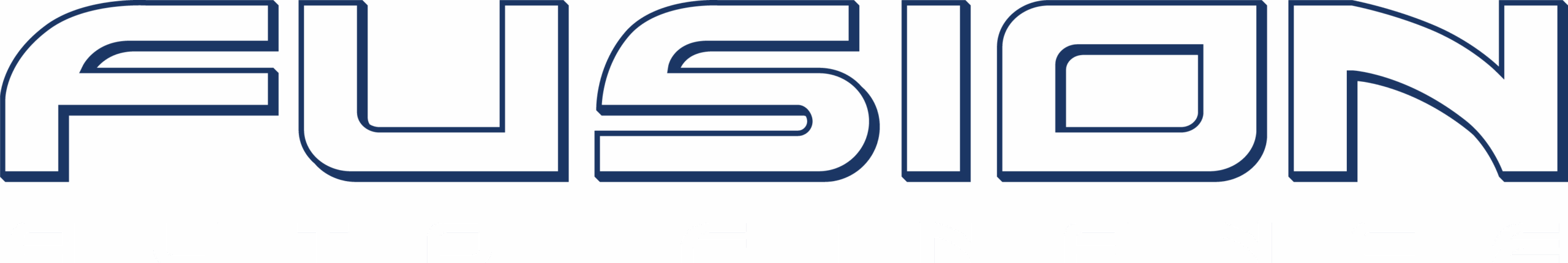 Fusion Auto Finance logo with blue outline
