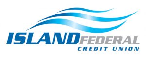 Island Federal Credit Union logo with blue wave design