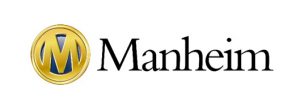 Manheim logo with gold and blue emblem