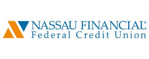Nassau Financial Federal Credit Union logo in blue and orange