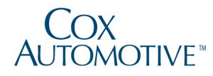 Cox Automotive logo in blue serif font