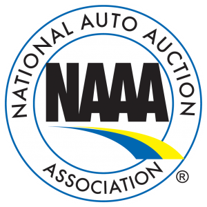 National Auto Auction Association NAAA logo with road design