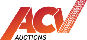 ACV Auctions logo with tire tread design