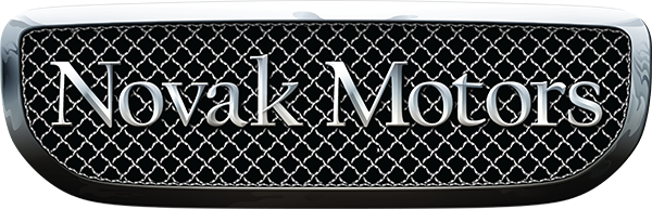 Novak Motors logo on chrome grille design
