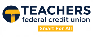 Teachers Federal Credit Union logo with tagline Smart For All