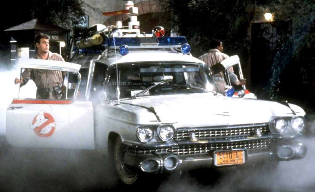 The Ectomobile, which is a 1959 Cadillac Miller-Meteor that was featured in Ghostbusters 1 and Ghostbusters 2.