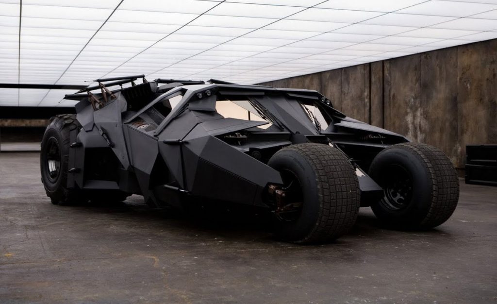 The Batmobile from the Dark Knight Trilogy of movies.