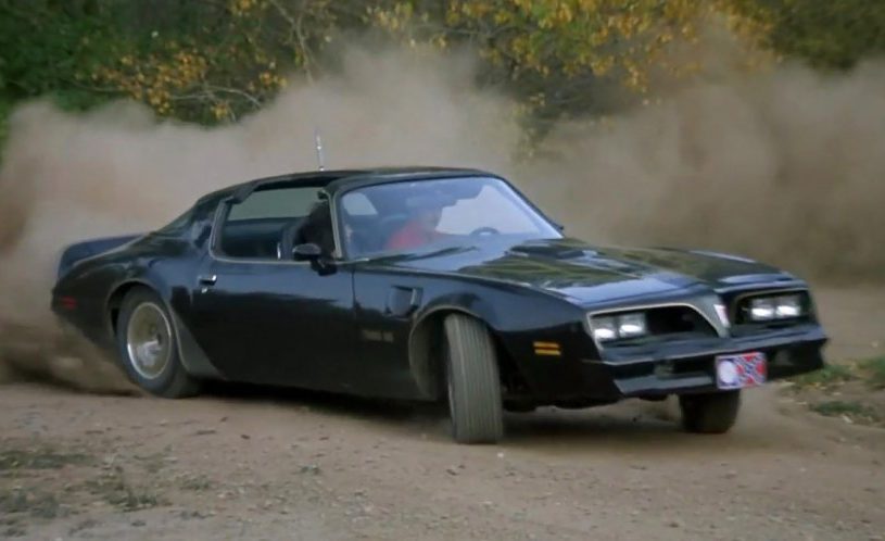 A 1977 Pontiac Firebird Trans-Am from the 1977 film Smokey and the Bandit.