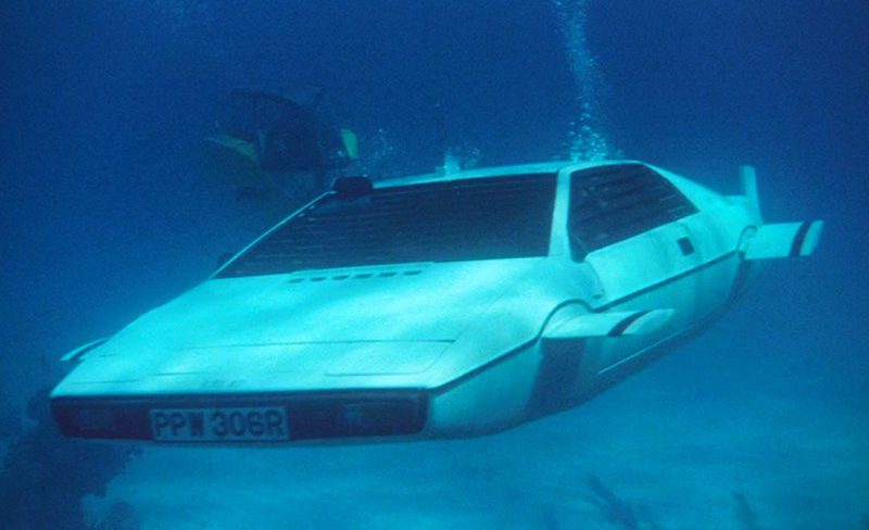 A 1976 Lotus Esprit Series 1 from the 1977 movie The Spy Who Loved Me.