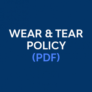 A button that takes you to view the wear and tear policy