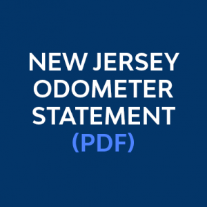 Button that takes you to view the New Jersey odometer statement