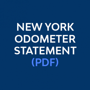 A button that takes you to view the New York odometer statement