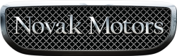 Novak Motors logo on chrome grille design